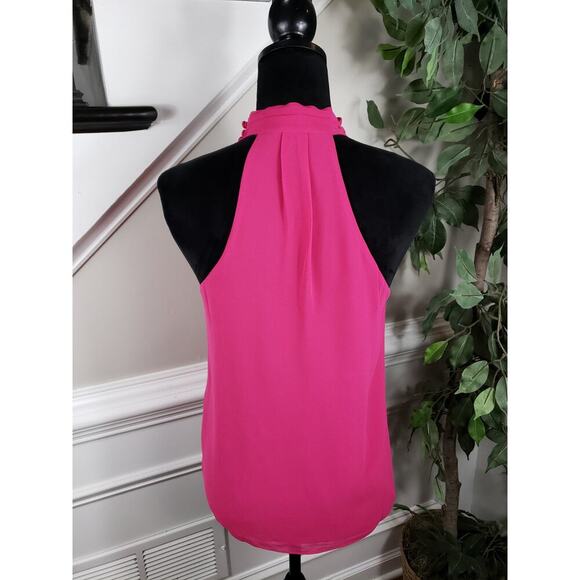 Naked Zebra Halter Neck Top Women's Small Fuchsia Pink 100% Polyester Sleeveless - Picture 7 of 10